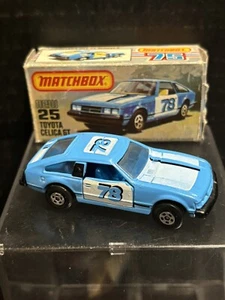 VINTAGE MATCHBOX NO.25 TOYOTA CELICA GT MADE IN HONG KONG  NEAR MINT! - Picture 1 of 14