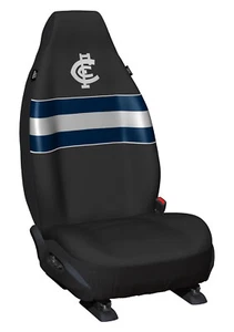 84720 CARLTON BLUES AFL TEAM LOGO SET OF 2 SIZE 60 FRONT CAR SEAT COVERS - Foto 1 di 1