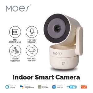 MOES WiFi Smart Pan/Tilt Security Camera 4MP IR Night Panoramic Patrol Monitor - Picture 1 of 22