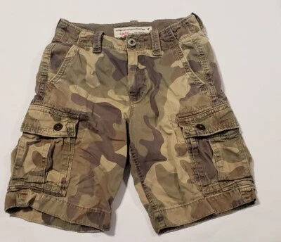 Pantalones Cortos Carga American Eagle Hombre Talla 26 Entrepierna 10 Verde Camuflaje Foto 1 de 4