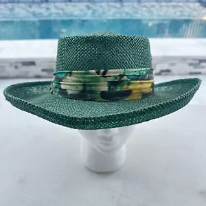 GOLDCOAST SUNWEAR Sun Straw Hat O/S Green - Picture 1 of 6