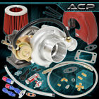 T3 Turbocharger + Air Filter + Heat Shield + Oil Drain Kit + Boost Control Red