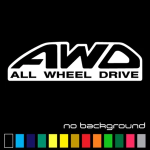AWD Allradantrieb Aufkleber Vinyl Aufkleber - 4x4 Radantrieb Autofenster für Subaru - Bild 1 von 17