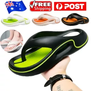 Mens EVA Flip-Flop Slides Quick-Dry Thongs Sandals Summer Casual Beach Slippers - Picture 1 of 13