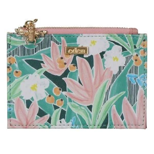 House of Disaster Garten Eden Geldbörse Blumendruck Biene Charm Reißverschluss - Bild 1 von 2
