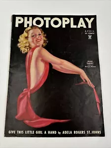 🔥🔥APRIL, 1935 PHOTOPLAY MOVIE MAGAZINE LILIAN HARVEY RARE - Picture 1 of 13