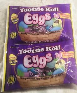 Tootsie Roll 2 Bags of Candy Coated, Egg Shaped Tootsie Rolls:3.5. See Below - Picture 1 of 12