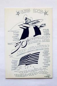 GEDENKKARTE 50. JAHRESTAG NORDATLANTIK LUFTKREUZFAHRT (F2665) - Bild 1 von 2