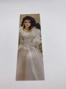 Brand New Burnette Barbie in a Princess Diana Bridal Gown 2" by 6" Bookmark - Picture 1 of 2