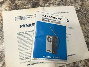 Panasonic RF511 manual vintage - Imagen 1 de 4