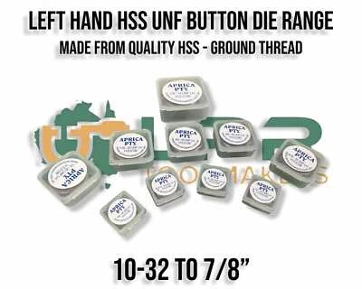 UNF LEFT HAND  HSS  standard Size Button Dies  from 10-32 to 7/8 " variations - Image 1 of 4