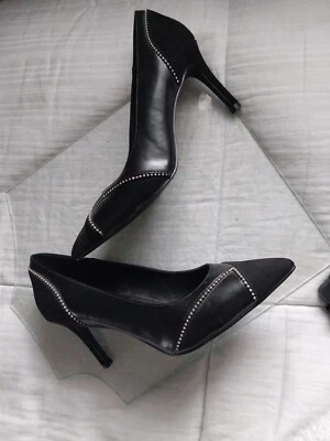 Midnight Velvet 女式经典高跟鞋 7.5 M 码黑色  — 第 1/4 张图片