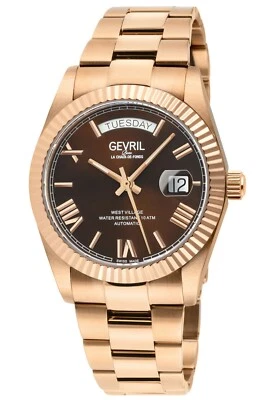 Gevril Men 48953B West Village Swiss Automatic Sellita SW200 Day/Date IPRG Watch - Image 1 of 4