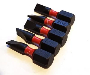 Milwaukee SHOCKWAVE 1 in.Insert Bit (5 Pk) SIZE SL#10 SLOTTED 1/4" WIDE - Picture 1 of 1
