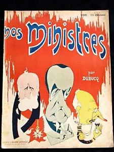 Revue Nos Ministres par Dubucq 1902 Editions Galerie Satirique Loubet Millerand - Bild 1 von 12