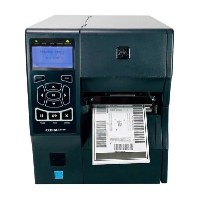 Zebra ZT410 Industrial Thermal Transfer Label Printer Ethernet USB Serial BT - Image 1 of 4