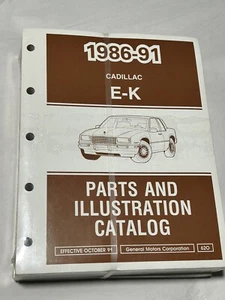 Cadillac Sevilla & Eldorado GM 1986-1991 CATÁLOGO DE PIEZAS TODAVÍA EN ENVOLTURA DE PLÁSTICO - Imagen 1 de 8