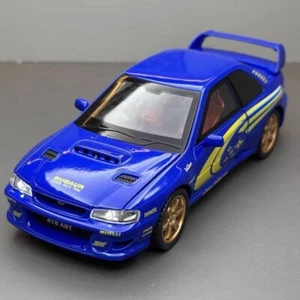 Subaru Impreza Rally Blue Alloy Car Model 1:32 - Picture 1 of 8