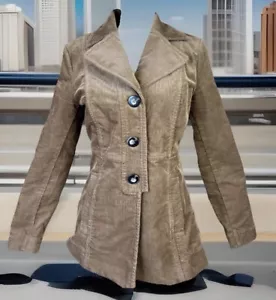 CAbi Womens SMALL 3554 Journey Corduroy Jacket Coat ~Quarter Brown - Picture 1 of 17