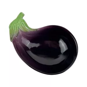 Fitz & Floyd Vegetable Garden Eggplant Bowl - New In Box - Picture 1 of 7