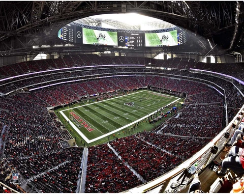 Atlanta Falcons Unsigned Mercedes-Benz Stadium 11" x 14" Photo - Fanatics Cover