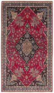 Kashmar Handgeknüpfter Perserteppich 188x109 cm-Fine,Orient,Rot,Carpet,Rug - Picture 1 of 9