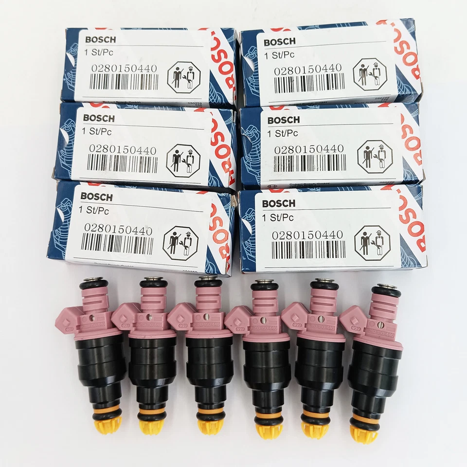Inyectores de combustible nuevos 6 piezas 0280150440 1996-2000 para BMW Z3 M3 328is 328i 2,8 L 3,2 L Foto 1 de 4