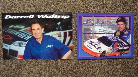 Lot of 2 diff - Darrell Waltrip #17 " SPEEDBLOCK  Western Auto " NASCAR POSTCARD Cover
