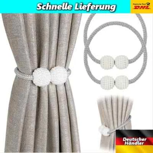2x Magnetische Vorhang Raffhalter Gardinen Stores Raffen zubinden - Bild 1 von 20