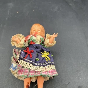 Vtg in Doll Blue green Dress - Picture 1 of 5