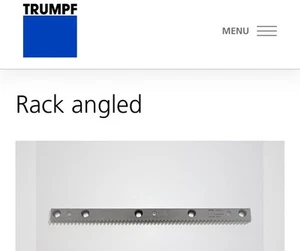 Nuevo Trumpf 1484901, bastidor en ángulo 3701-05-93. ¡Envío rápido y gratuito! - Imagen 1 de 4