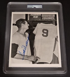 TED WILLIAMS Signed 8x10 Photo-HALL OF FAME-BOSTON RED SOX-PSA Slabbed - Picture 1 of 6
