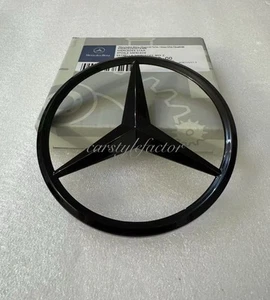 Insignia de estrella de arranque trasero negro brillante para Mercedes EQA EQA250 EQA300 EQA350 AMG H243 - Imagen 1 de 1