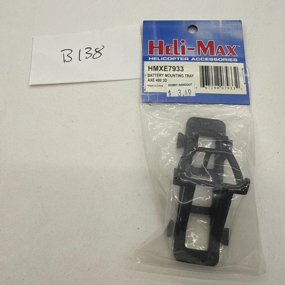 Heli-Max HMXE7933 Battery Mounting Tray Axe 400 3D - Image 1 of 1