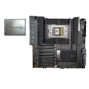 ASUS PRO WS WRX80E-SAGE SE WiFi E-ATX sWRX8 +AMD Ryzen Threadripper PRO 5995WX - Picture 1 of 6