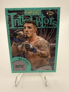 2024 Topps Finest UFC - Intimidators Tom Aspinall #INT-20 Aqua Glitter Refractor - Imagen 1 de 2