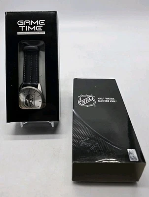 Reloj NHL Game Time VEGAS GOLDEN KNIGHTS Negro Plata Movimiento Japón Nuevo en Caja Foto 1 de 4