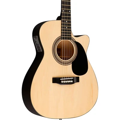 Rogue RA-090 Concert Cutaway Acoustic-Electric Guitar Natural - Image 1 of 4