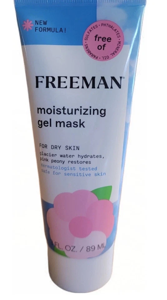 Freeman Moisturizing Glacier Water & Pink Peony Gel Facial Mask 3 PK