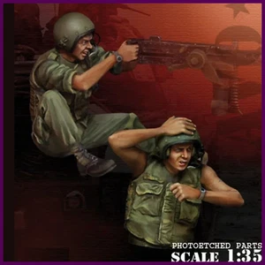 Kits de modelos de figuras de resina 1/35 tema militar dos figuras sin montar - Imagen 1 de 24