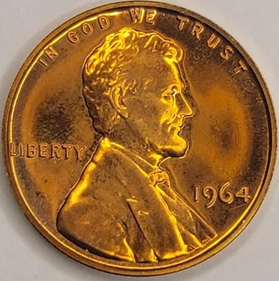 1964 GEM PROOF RED LINCOLN MEMORIAL CENT - Image 1 of 4