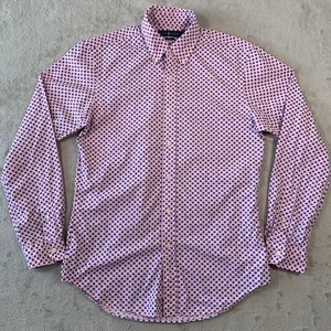 Camisa Ralph Lauren Para Hombre Mediana Rosa Floral Multi Estampado Botones Lunares Florales - Imagen 1 de 12
