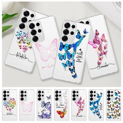 Funda TPU Antigolpes para Teléfono Samsung A16 A35 A55 S24 S25 Mariposa Personalizada Foto 1 de 4