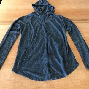 Columbia Cades Cove Track Jacket Women M Gray Hooded Full Zip Pocket Athleisure - Picture 1 of 12