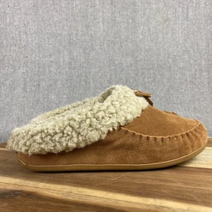 Fitflop Cuddler Snugmoc Slippers Womens 10 Brown Shearling Lined Clog Slip-On - Picture 1 of 9