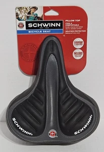 Schwinn Comfort Pillow Top Wide Bicycle Bike Seat - Black SW74163 - BRAND NEW - Picture 1 of 6