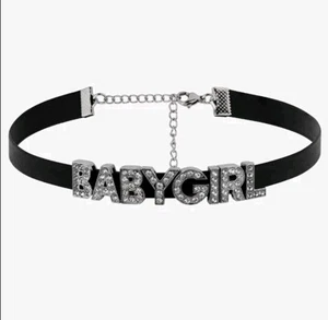 Collana girocollo bambina DDLG Kawaii sottomessa strass gotico punk - Foto 1 di 5