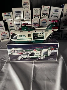 2001 Hess Spielzeug Hubschrauber und SUV mit Motorrad - neuwertig in Box - Licht & Sound - Bild 1 von 4