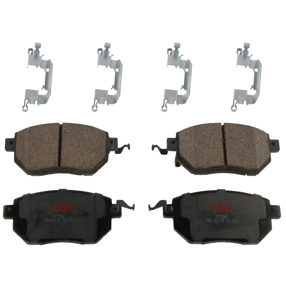 Juego de pastillas de freno delanteras TXC0969 TRW de 2 ruedas para Nissan Murano Máxima FX45 FX35 Foto 1 de 1