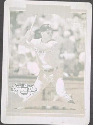 MOISES ALOU 2006 Topps Opening Day PRINTING PLATE SP #1/1 Giants Cubs Expos of - Image 1 of 4